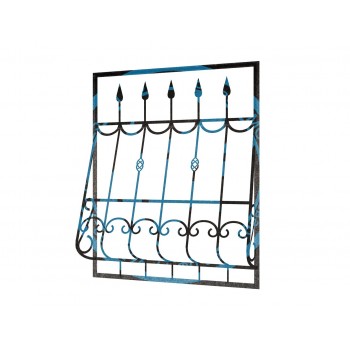 Кованая дутая решетка-39
